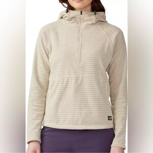 Mountain Hardwear Women's Beige Hooded Sweatshirt